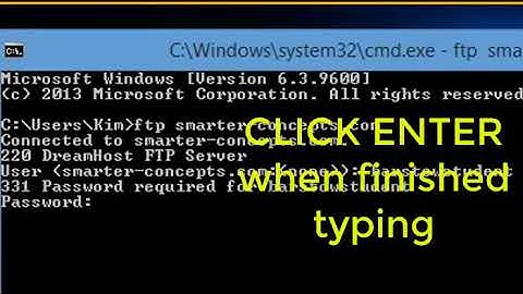 FTP example With Command Prompt