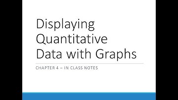 AP Stats: Ch 4 In Class Notes - Displaying Quantitative Data