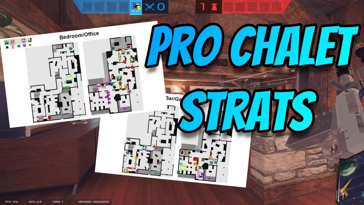 Pro Level Strats For Chalet (Bedroom and Bar) Rainbow Six Siege YouTube