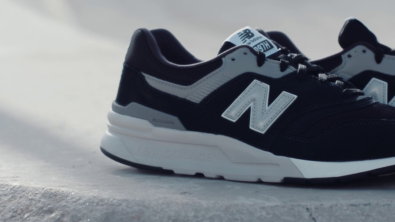 black and silver new balance