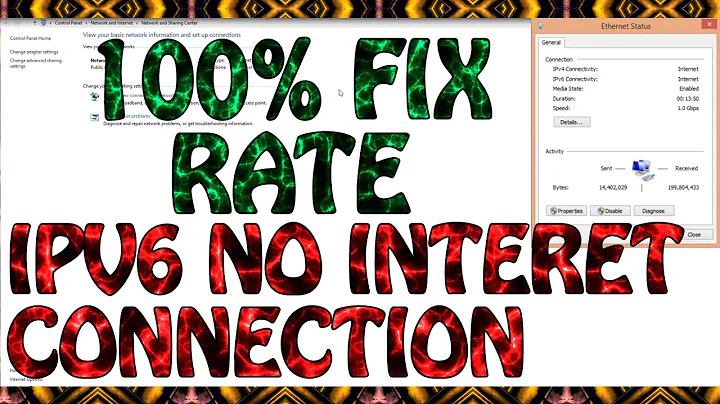 How to FIX IPV6 No Network Access - WORKS EVERY TIME!!!