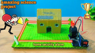 How To Make Science Project from LDR SENSOR | Diy Home Security Alarm with LASER LIGHT