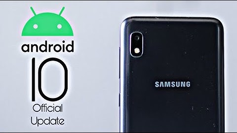 Samsung Galaxy A10e Official Android 10 Update