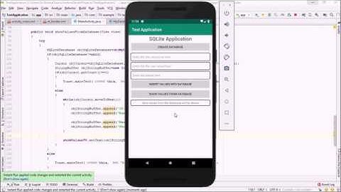 3- SQLite in Android Studio Tutorials For Beginners 2019 | Getting Values From SQLite Database