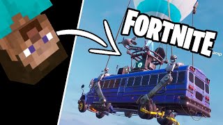 When MINECRAFT Players play FORTNITE for the FIRST TIME!