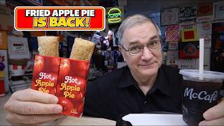 McDonald's Fried Apple Pie Is Back! Limited Time Review | $1.99 | 220 Cal 🌡️⚖️ Joe Is Hungry