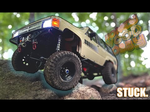 85 4Runner Adventure  1   STUCK  RC4WD 1985 Toyota 4Runner  WINCH RECOVERY  RC CRAWLER