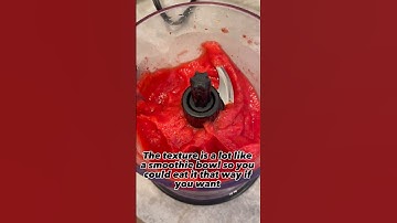 2-ingredient strawberry smoothie 🍓 asmr