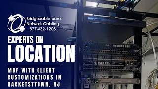 MDF Example in Hacketstown, NJ – Structured Cabling Demo | Bridge Cable Three Basic Components Of Structured Cabling