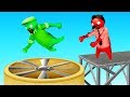 BEAT The SPINNING BLADES to WIN! (Gang Beasts)