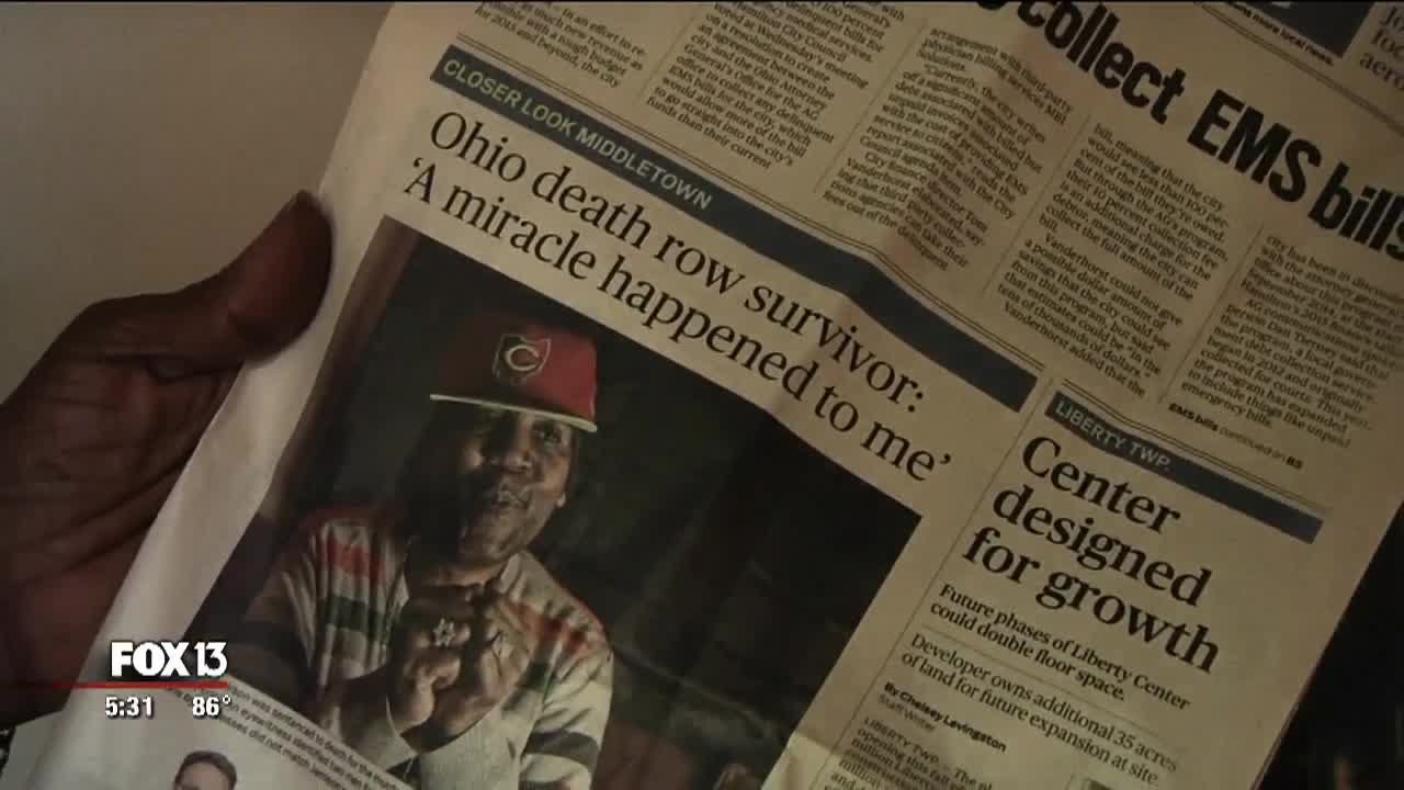 newspaper mockup After 20 years on death row, wrongly imprisoned man starts new life in Tampa