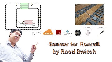 Sensor for Rocrail by use reed switch connect with ESP8266 on Tasmota platform