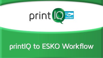 IQconnect Esko workflow scenario sample