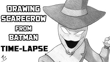 Drawing Scarecrow from Batman: The Animated Series - Time-lapse