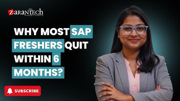 Why Most SAP Freshers Quit Within 6 Months? | ZaranTech