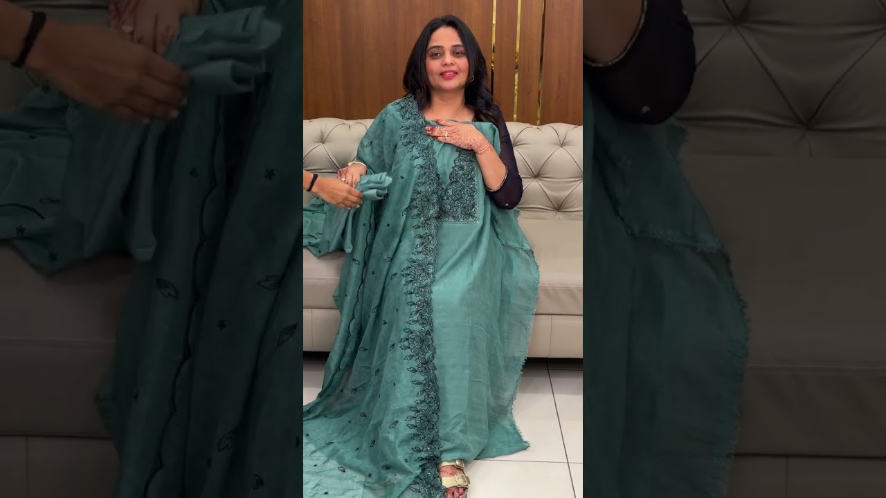 Shimmer chiffon unstitched salwar suits collections for booking visits 