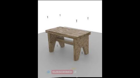Table 360° View | 3D Model Showcase #animation #3danimation #asmr #furnituredesign #Blender