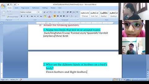 Class 3 EVS 030 Revision By Anuradha Chatterjee 7-10-2020
