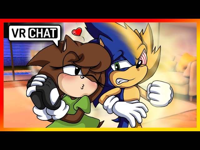 Movie Sonic Meets Fleetway In VR CHAT!! 