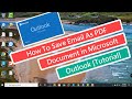 How To Save Email as PDF Document in Microsoft Outlook [Tutorial]