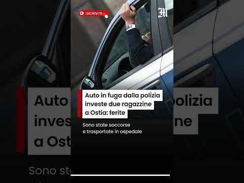 Video Auto in fuga dalla polizia investe due ragazzine a Ostia: ferite