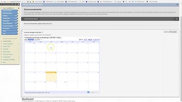 Embed a Google Classroom Calendar into Blackboard
