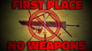 Getting In First Place With NO WEAPONS In Roblox Combat Warriors