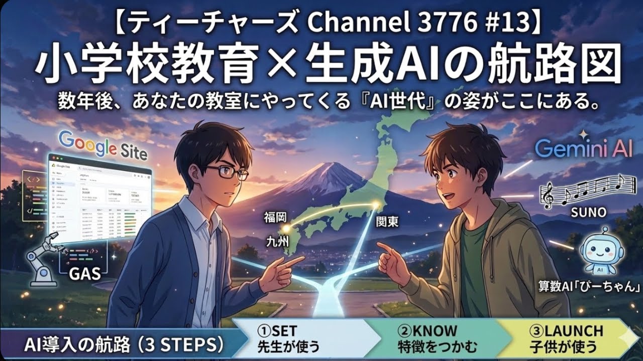 ティーチャーズ Channel 3776 #13】小学校教育×生成AIの航路図〜最前線