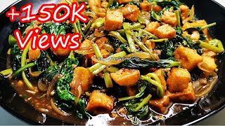 NATRY NYO NA BA ITONG STIR FRIED KANGKONG WITH TOFU AND OYSTER SAUCE??? UULITIN MO SA SARAP!!!