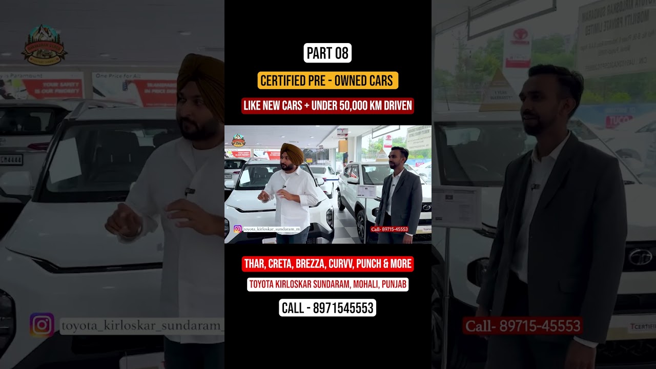 ⁣Part 08 | Certified Pre - Owned Cars | Like Brand New + Under 50,000 Km Driven | Mohali, Punjab