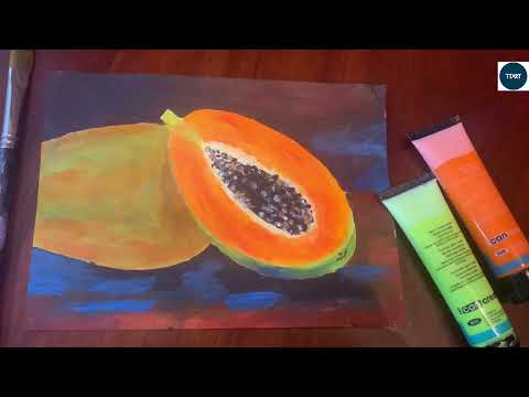 Video Vẽ quả đu đủ - youtube