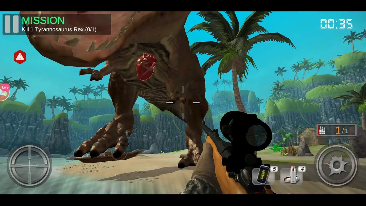 Dino Hunter king android gameplay  | haryanviroyalgamer|dino king android _ ios || area 3 ep 2