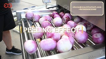 Onion Peeling  Cutting And Packaging Processing Line