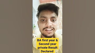 BA 1 & 2 nd year private Result Declared #ccs#ccsu#2022#ba#private#result#declared#university#exam