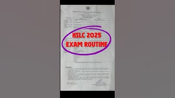 Hslc 2025 Exam Routine #hslc2025 #seba