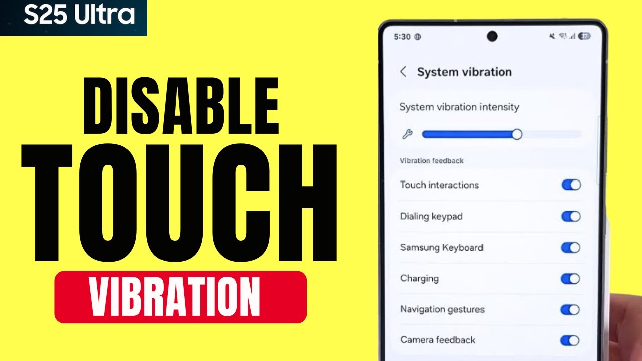 Отключение сенсорной вибрации на Samsung S25 Ultra (простое руководство по настройкам)