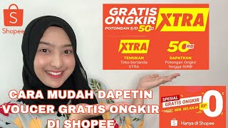 Cara dapetin VOUCHER GRATIS ONGKIR / klaim voucher shopee gampang & sedikit tips Belanja di shopee🛍
