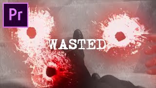 Adobe Premiere Pro Bullet Hole Cracked Screen Wasted Animation Effect Tutorial