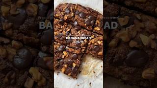 Healthy Banana Bread Bars 🍌 vegan, gluten free, oil free, naturally sweetened