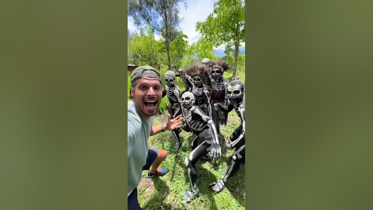 The Skeleton Tribe of Papua New Guinea lives in the heart of the Chimbu region not too far from Moun