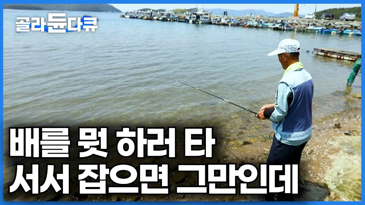 고수가 나타났다. 배도 안 타고 너무 쉽게 고기 잡는 남자ㅣ 마누라랑 먹을 저녁 반찬 서서 낚시하면 그만ㅣ한국기행│#골라듄다큐