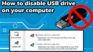 How to disable USB drive on your computer