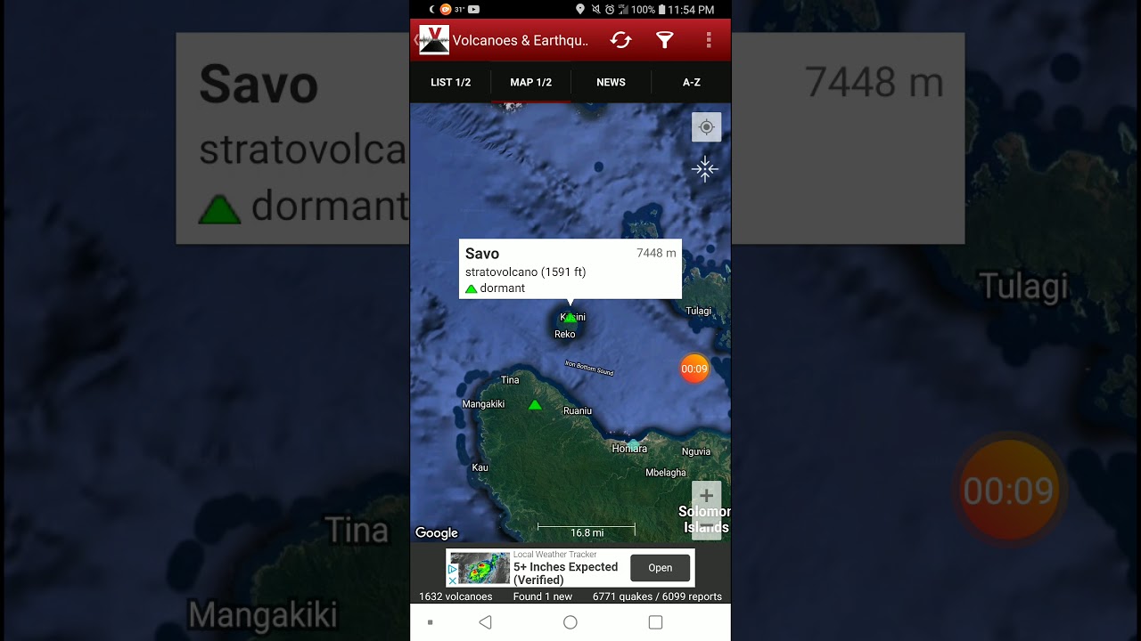 Featured Volcano of the Day: 30-1-20 Savo, Solomon Islands
