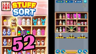 🏅 Stuff Sort - Sorting Master 🍒🥤🪆 LEVEL 52 🍄🧃🧸 Gameplay Walkthrough