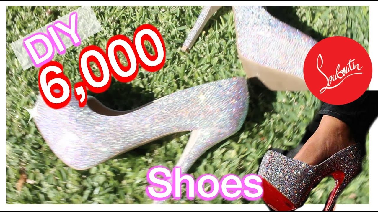 DIY  swarovski covered in crystals heels!