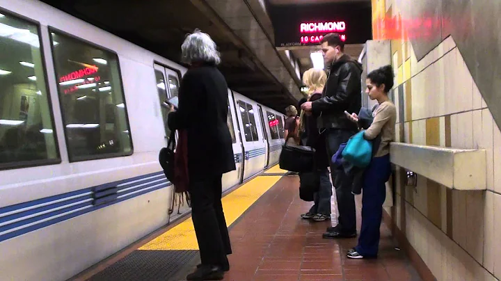 Richmond Train Arriving at 24th St. Mission BART (HD)