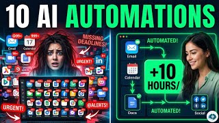 10 AI Automations That Save Me 10 Hours Every Week (No Code, 2026 Guide) #chatgpt  #technology