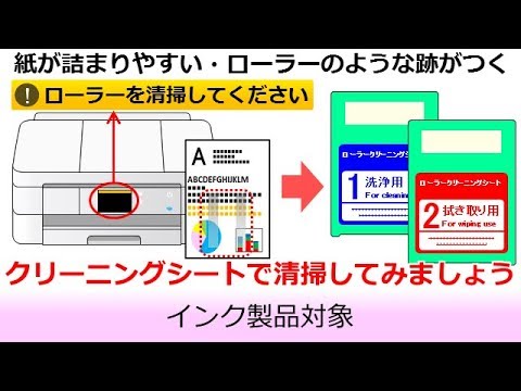 クリーニングキットを使った給紙ローラー清掃方法（用紙トレイ編