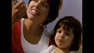 Retro Yoplait Custard Style Low Fat Yogurt Biking Mother Commercial 90S