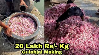 20 Lakh Rs/- Kg Gulabjal Making😱😱 दुनिया की सबसे महंगी खाने की चीज😳😳 Indian Street Food | UP